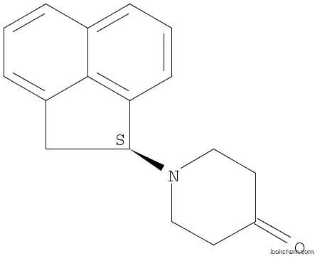 Molecular Structure of 228246-76-2 ((S)-1-(1,2-DIHYDROACENAPHTHYLEN-1-YL)PIPERIDIN-4-ONE)